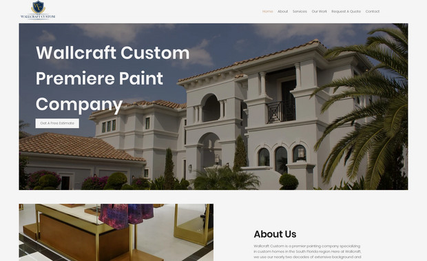 Wallcraft Custom: This project is a contractor website that uses this as a means for potential clients to research their work.