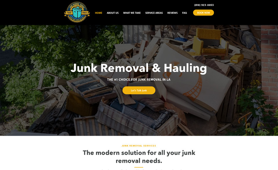 Trash Junkies LA | Junk Removal & Eco-Friendly Hauling: Trash Junkies LA, a new junk removal company in Los Angeles, needed a complete digital presence from the ground up to compete in a crowded market. Without a professional website or branding, the business had no way to establish credibility, capture local leads, or show up in search results.

Xtolia designed their full brand identity and digital foundation, including a custom logo, a mobile-responsive Wix website, keyword-rich SEO optimization, and setup of Google My Business and social media accounts. The new platform featured local service landing pages, integrated booking, and a modern, eco-friendly look that aligned with their brand. As a result, Trash Junkies LA quickly improved search rankings, built strong brand visibility, and saw a surge in service inquiries across Los Angeles. 

👉 Website design, Logo Design, SEO, and branding by Xtolia Inc. — part of 150+ successful Wix & Wix Studio projects.