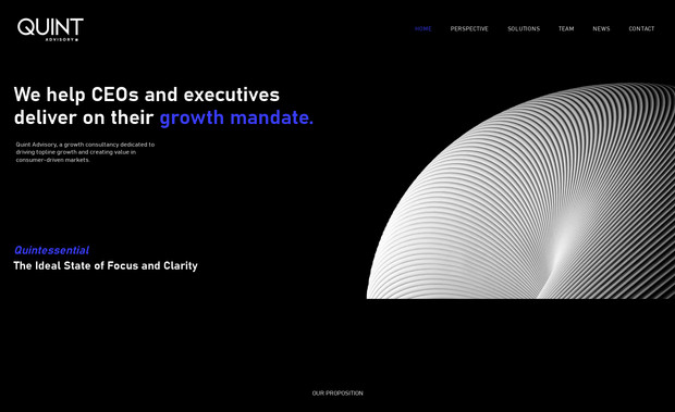 Quint Advisory : Surfside Web Designs partnered with Quint Advisory to create a professional and modern website that reflects the firm’s expertise in driving top-line revenue growth for executives and leadership teams. The project focused on delivering a clean, strategic, and user-friendly experience that communicates Quint Advisory’s unique value proposition.  

### **Project Scope & Deliverables:**  
- **Custom Website Design:** Developed a sleek, high-end aesthetic with a refined color palette and typography to align with the firm’s brand identity.  
- **Content Structuring:** Organized key service offerings, company principles, and thought leadership content into a clear, digestible format.  
- **Responsive Development:** Ensured seamless functionality across desktop, tablet, and mobile devices.  
- **Scalability:** Built with flexibility in mind to accommodate future content updates, including articles and thought leadership pieces.  
- **SEO Optimization:** Implemented best practices to enhance search visibility and credibility in the consulting space.  

By blending strategic design with intuitive functionality, Surfside Web Designs successfully delivered a website that positions Quint Advisory as a trusted partner for executives seeking impactful growth strategies.
