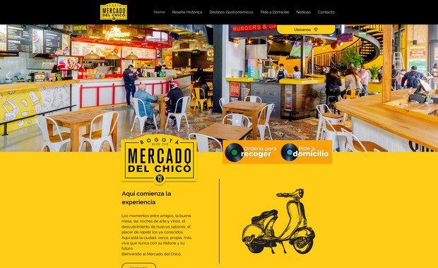 Mercadodelchico: In this little adventure, we tried to interpret the brand on its website, with an urban look reflecting the style of its city and a blend of flavour and tradition.