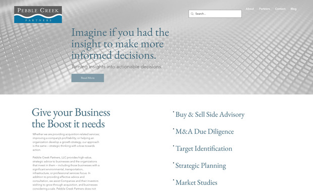  Pebble Creek: Identity Design and Website Development