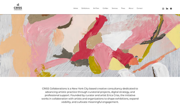 CRISS Collaborations: The goals of this project were to create a strong digital brand identity through several key elements. Visual design—including colors, fonts, logos, images, and overall layout—reflects the brand’s style and tone, making it instantly recognizable and memorable. The site’s voice and messaging, conveyed through headlines, descriptions, and calls to action, communicate the brand’s personality and values while establishing a consistent tone. User experience (UX) also plays a crucial role; how visitors interact with the site—its ease of navigation, responsiveness, and speed—shapes their perception of the brand’s professionalism and reliability. Additionally, the content, such as blogs, videos, and testimonials, helps express what the brand stands for, building trust and engaging the audience. Finally, the website serves as a central hub that aligns with social media, email, and other digital channels to present a unified and cohesive brand identity across all touchpoints.