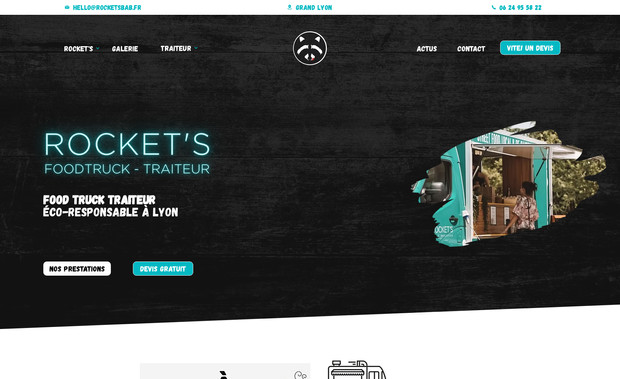 Rockets: Création site vitrine et référencement