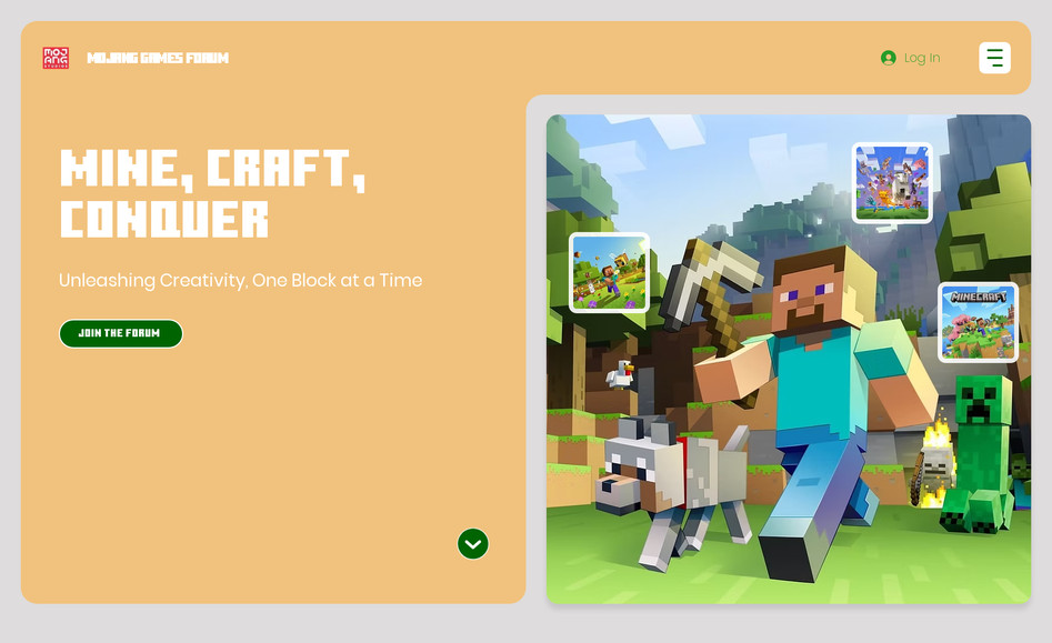 mojang games forum: Website Creation in Wix Studio