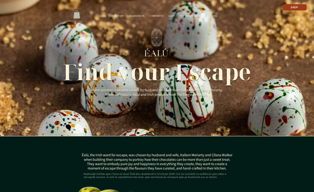 Éalú: Website design