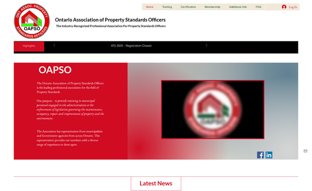 Oapso: created and redesigned site.  Includes payment forms and private members area.