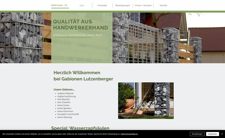 Gabionen12: - Logo Design
- Corporate Design
- Webdesign
- Texting