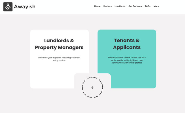 Website Design For Awayish: Awayish a new business model, renting out apartments to prospective tenants for short term leases. Awayish tasked Dark Matter Digital to design their new website using Wix Hotels and Wix Collections, and using Ascend automations to automate their workflow.