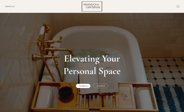 Brandons Custom Bath: New Website design