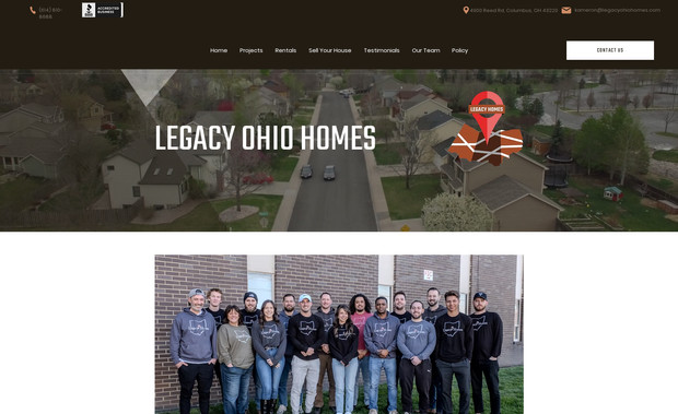 Legacy Home Group : Website Redesign
