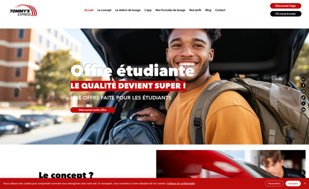 Tommy's Express : Nous accompagnons Tommy's Express, société créée depuis 1969 dans leur implantation sur le marché français, nous occupons de toute la partie digitale : Website, SEO, SEA, Ads, Stratégie...