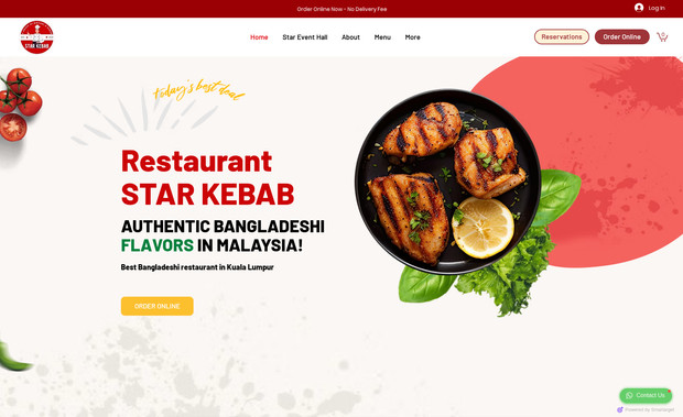 Restaurantstarkebab: Restaurantstarkebab website design by goupfx agency
