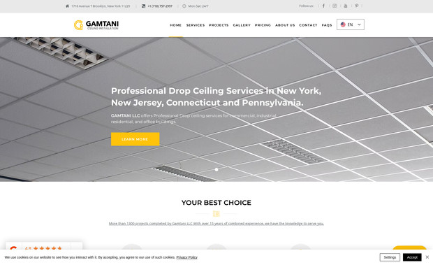 Gamtani: Recreated in Wix from old Website. 