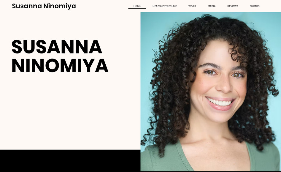 Susanna Actor: I wanted to create a simple and cute website. An actor's website should show visitors their personality and talent. Site done for $500