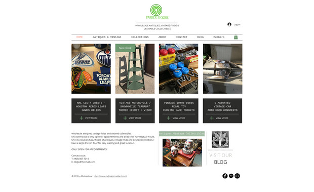 parkerpickers: The Parker Pickers website was designed and developed to showcase their growing collection of vintage treasures. While building their online presence, we also set up and optimized their Facebook Marketplace and Kijiji store, creating a multi-channel selling strategy from the start. Over time, the client found that Facebook and Kijiji generated the highest sales volume, so their focus shifted to those platforms. Today, their inventory moves quickly through social media, proving just how powerful these channels can be for niche resellers.

We can help you achieve the same results—whether you prefer to continue selling exclusively on platforms like Facebook Marketplace or eventually integrate your social selling into a fully connected Wix website. Our e-commerce integration services can get you approved for Facebook Shops, Instagram Shopping, Amazon Seller Central, and eBay Stores. Once approved, we can connect all of your sales channels to your Wix backend so your inventory updates automatically in real time across every store. This means less manual work, fewer errors, and more time spent making sales.

With the right setup, you can manage your products from one dashboard while selling to audiences across multiple platforms—just like Parker Pickers.