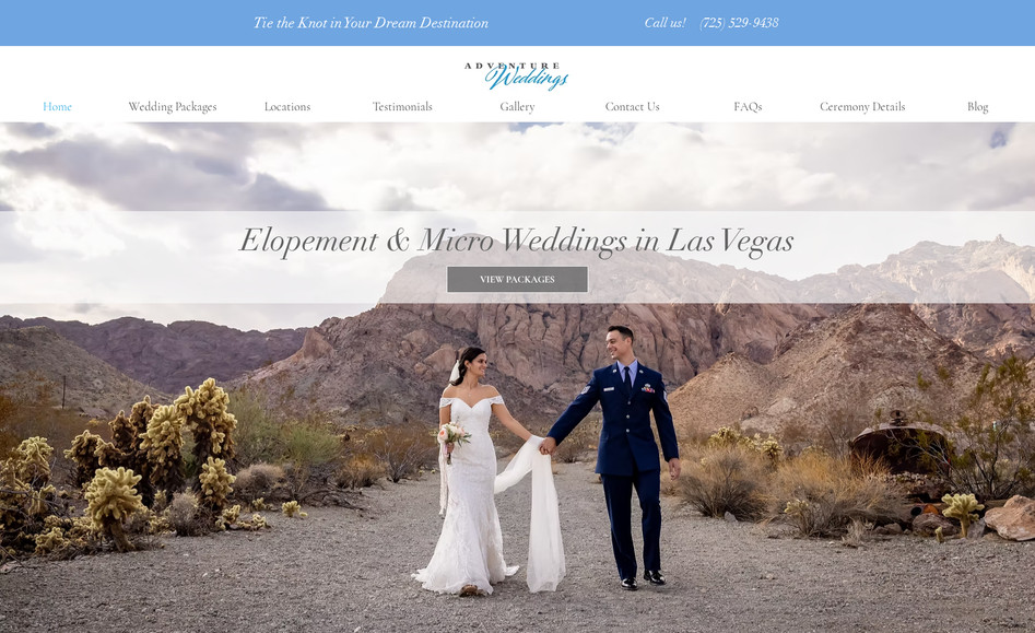 Adventure Weddings: A wedding is a lifetime experience. Everyone wants it to be an amazing one! Adventure Weddings brings a great solution for a destination wedding. I worked with them to enhance the online visibility of their business. 