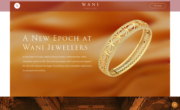 Wani: A luxury jewelry brand with unique designs, amazing animations, and effects, an art of classic creativity, where every element and design starts from scratch.
