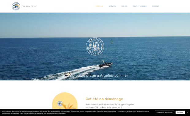 eden-club-argeles: Refonte de site pour le rendre plus moderne et adapté à sa clientèle.