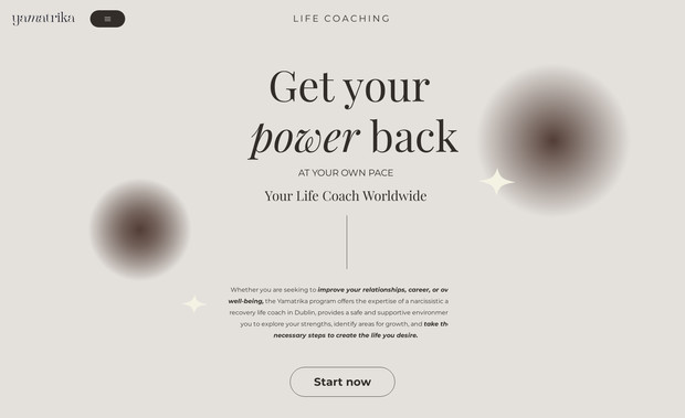 Yamatrika Life Coach: I developed the Yamatrika Live Coaching website, a platform that offers a wide range of life coaching packages to clients worldwide. After successfully completing the website development, the client requested SEO services to further enhance the site's visibility and reach. I implemented targeted strategies to improve search engine rankings, drive organic traffic, and increase user engagement. This project showcases my ability to deliver comprehensive solutions, from website creation to effective digital marketing.