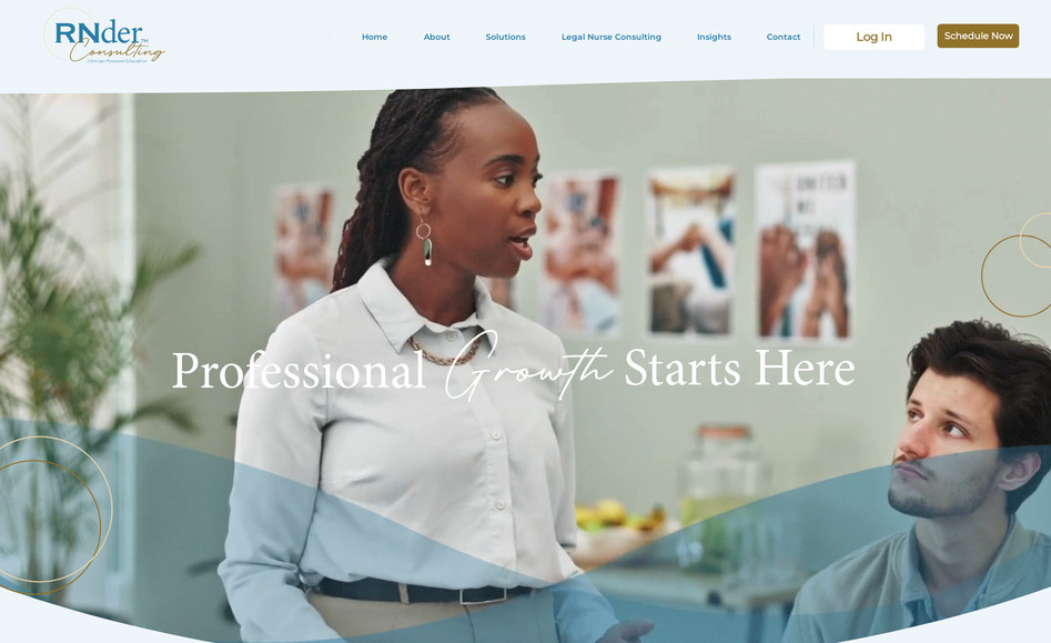 RNder Consulting: Full branding and redesign on Wix Studio