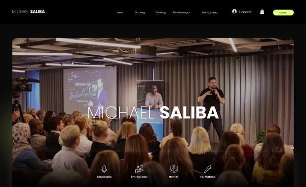 Michael Saliba: Utveckling av hemsida åt föreläsaren, enreprenören och författaren Michael Saliba. 