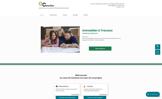 GPB Courtier: WIX Velo Dev : calculateur de Solutions pour vos travaux et crédits