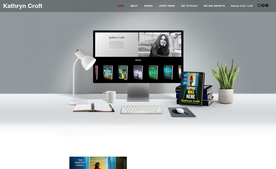 Kathryn Croft  | Author: For Kathryn, a global bestselling author of sixteen gripping psychological thrillers, we designed and launched a brand-new website in under 10 days. The project involved a complete redesign and upgrade of all site elements to enhance SEO performance and maximize lead generation, ensuring a sleek, high-performing online presence.