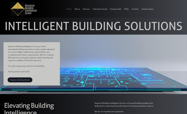 Keystone Intelligent Building Solutions: A full remodel of the advanced website.