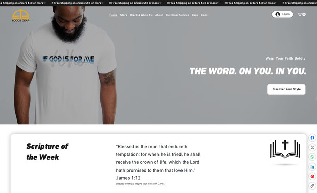 Logos Gear: Overview:
Logos Gear is an apparel and accessories brand offering customizable products for teams, organizations, and events. The client approached us to redesign their outdated Wix website to improve usability, streamline product browsing, and enhance the overall online shopping experience.

⸻

Approach:
We began by restructuring the site’s navigation to make categories and collections easier to find. The new layout emphasized product imagery, clear CTAs, and faster access to customization options. A modern, minimal design with strong visuals and consistent branding was implemented to reflect the quality and versatility of Logos Gear’s products.

On the backend, we optimized the Wix eCommerce setup — simplifying product variants, integrating a smoother checkout process, and improving mobile responsiveness. SEO fundamentals were also refined to increase visibility for branded and custom apparel searches.

⸻

Results:
Post-launch, Logos Gear saw higher engagement and improved sales performance. Bounce rates dropped by 25%, product views increased by 40%, and average session time grew significantly. The streamlined checkout and clearer navigation led to a measurable rise in completed orders and inquiries.

⸻

Conclusion:
The redesigned Logos Gear website transformed the customer journey from cluttered to seamless. With a stronger brand presence, improved functionality, and mobile-first design, the new site effectively positions Logos Gear as a modern, trustworthy eCommerce brand.