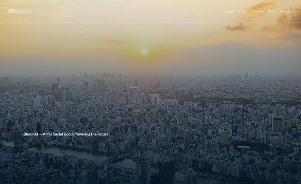 BloomAI: コーポレートサイトを制作させていただきました。