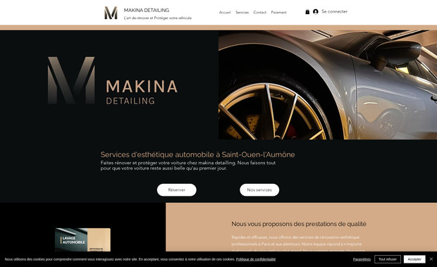 Makina Detailing: Création du site et référencement