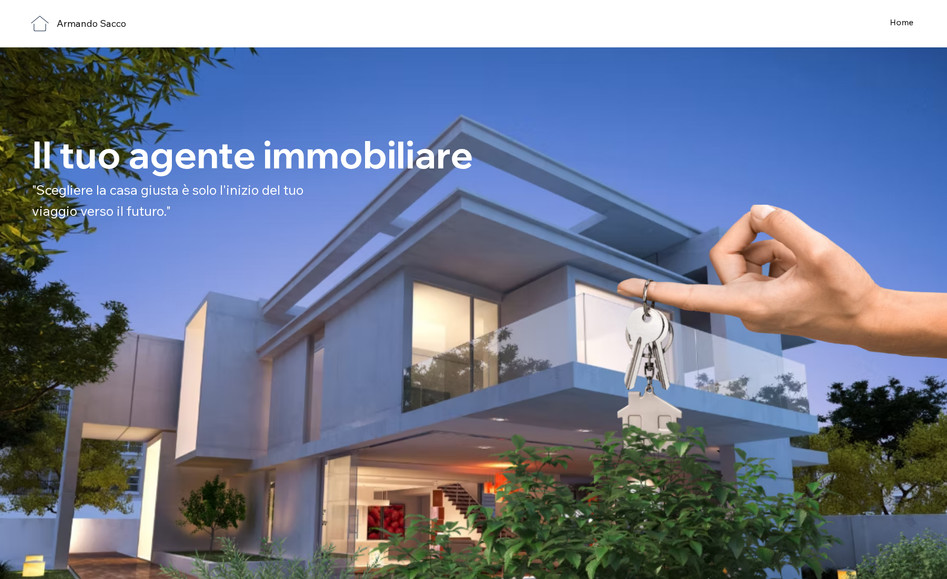 Armando Sacco: Landing Page agente immobiliare , realizzato con Wix Studio