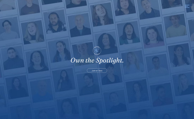 SV Acting Studio: The Challenge:
As a newly established studio, SV Acting Studio was still defining its brand identity while rapidly growing. With the fast-paced nature of its launch, the studio needed a website that could synthesize its vision and create a cohesive online presence.

The Solution:

Through trial, error, and collaboration, we crafted a website that visually captures the essence of SV Acting Studio. The design balances professionalism with warmth, ensuring the site reflects the studio’s commitment to growth, opportunity, and community. A refined structure and thoughtful visuals help convey its mission while allowing room for future evolution.