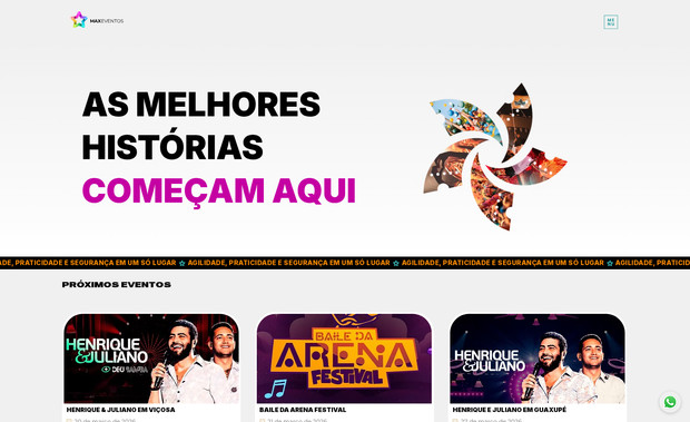 Max Eventos: I developed a fully customized ticketing system for an events website using Velo by Wix. The solution includes dynamic data integration with the CMS, advanced filtering to display only tickets related to the selected event, and custom logic for price calculation with service fees.

The project features:

• A dynamic repeater that updates ticket types, lots, descriptions, and prices in real-time.
• Quantity selectors with validation and automatic total calculation.
• Multiple purchase methods (via WhatsApp or external website), including conditional availability and UI state management.
• A countdown timer for ticket release dates, built with custom time logic.
• Responsive design adjustments to ensure a smooth user experience across devices.

This project demonstrates my expertise in custom Velo coding, dynamic data handling, and building tailored business logic within Wix Studio.