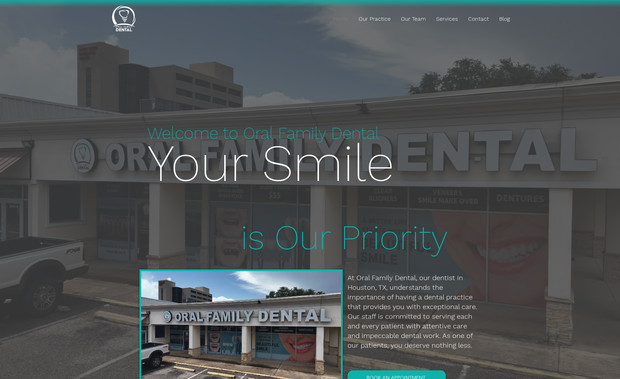 Oral Family Dental: Website Development, Website SEO, Google Index. 