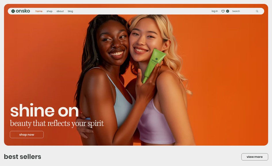 Onsko: I designed this E-Commerce website. 