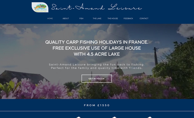 stamandleisure: home page design + SEO