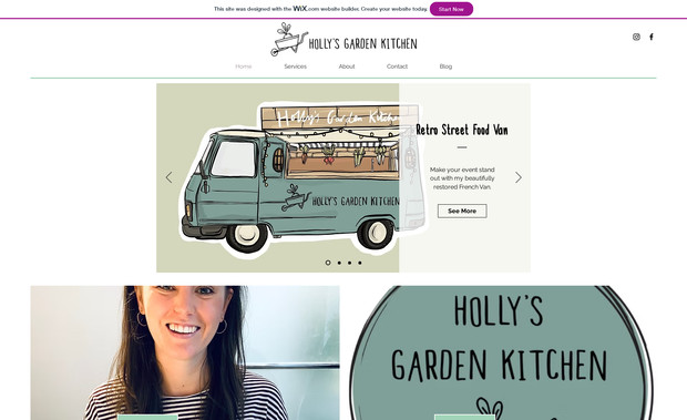 Hollys Garden Kitchen: I assisted with getting this website onto Google