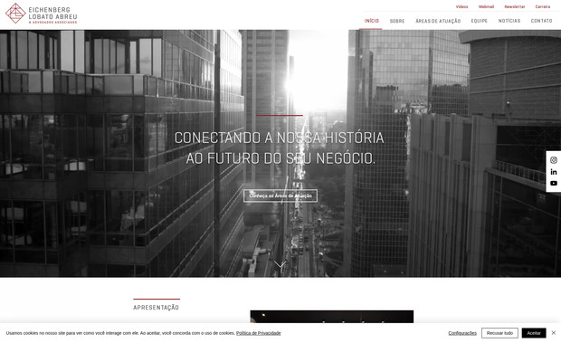 ELA Advogados: Criação do novo wesbite do escritório de advocacia.