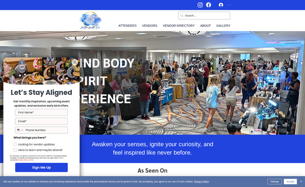 Holistic Health Fair: What started as a simple website redesign evolved into a full-scale systems transformation. We helped this multi-city event series bring everything under one roof—tracking event timelines, automating communications, and expanding reach through strategic email, SMS, and paid ad campaigns.

This streamlined, integrated system allowed the founder to focus on growing the business—scaling from 2 to 10 events per year while doubling her audience year over year.

Highlight Outcome:
↑ 100% year-over-year growth in email and SMS subscribers
↑ Increased annual event count from 2 to 10
↑ Fully integrated marketing and planning system across all locations