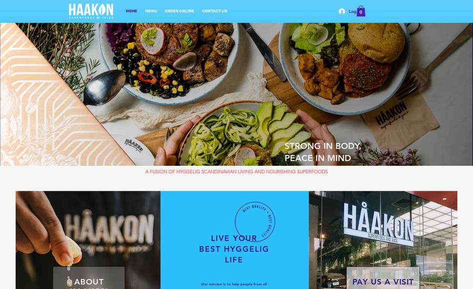HAAKON SUPERFOODS: I made nutrition calculator part using custom Velo code.