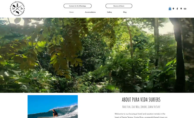 Pura Vida Surfers: Website Redesign, Ongoing Assistance with Website Maintenance, SEO and more. 