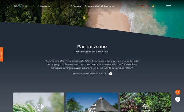 Panamize.me: WIX Studio Page with Air BnB Style Map Search, Velo programmed filters, multi-step forms on WIX Blocks, CMS architecture, Multilanguage