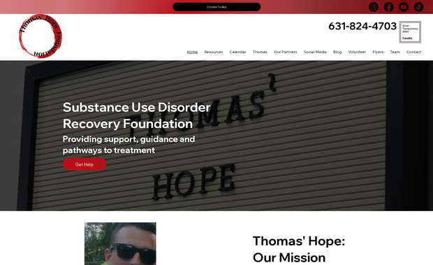 THOMAS HOPE FOUNDATION: New Website for Non-Profit