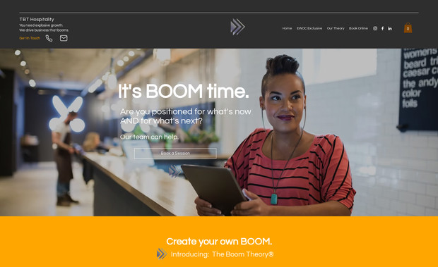 TBT Hospitality: Site designer. Content writer. Graphic designer. SEO manager.