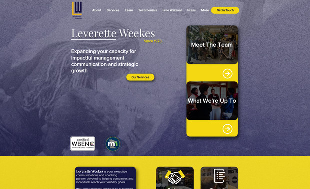 Leverette Weekes: This advanced site was so much fun! We were able to utilize some of the features our client wanted without taking away from our own creativity!