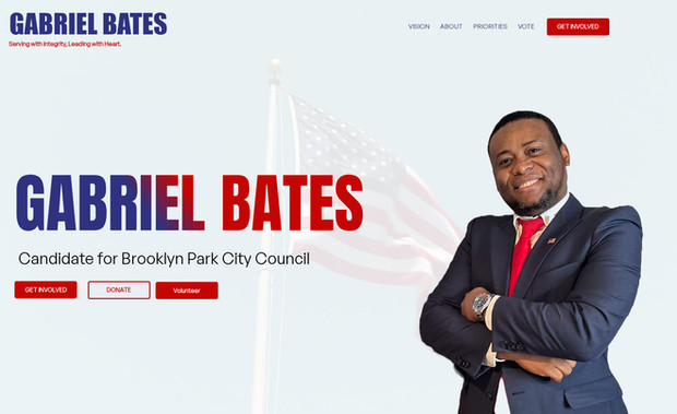 Gabriel Bates: Website for a City Council. Best for political candidates. 