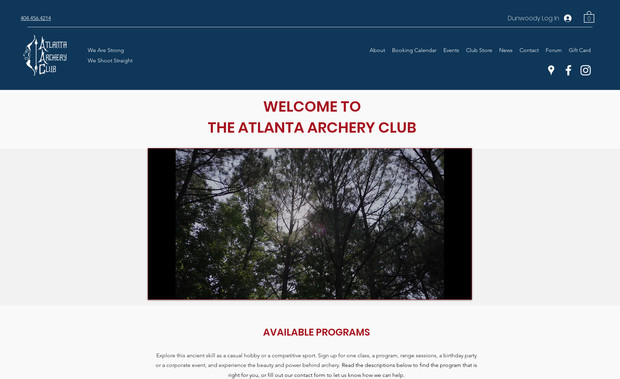 Atlanta Archery Club: This is a website for an archery club that offers a combination of courses, classes, and subscriptions for their programs. They also have a drop shipping store for their merch.