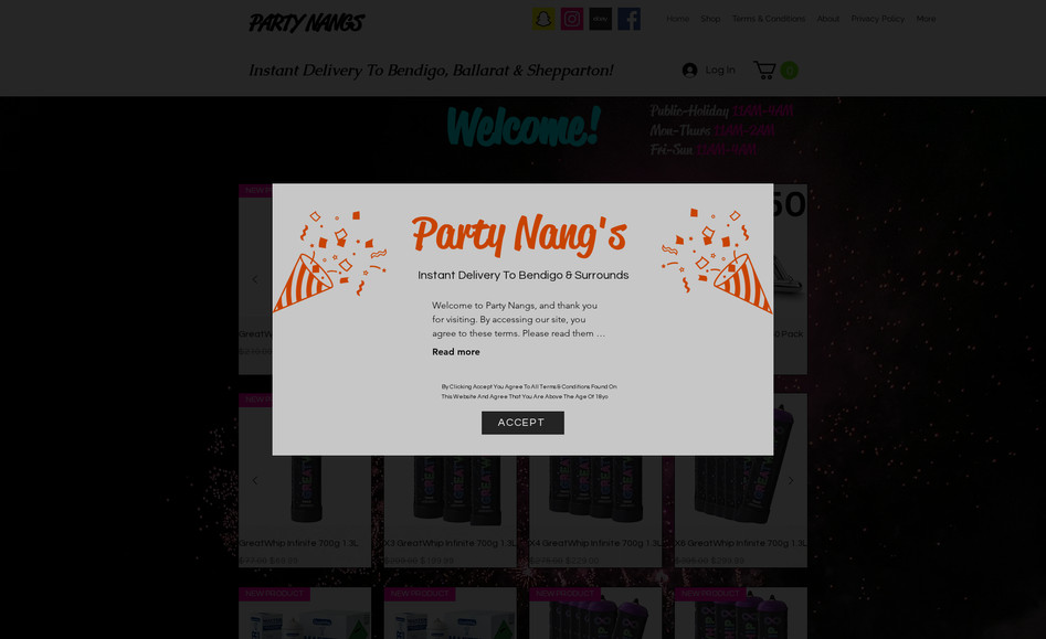 Party Nangs: Did SEO of this website
