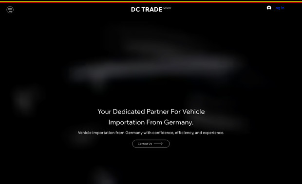 DC TRADE: Diseño y desarrollo completo del sitio web de DC Trade GmbH, empresa con sede en Alemania dedicada a la importación y exportación de vehículos a nivel europeo. El proyecto se construyó desde cero en Wix Studio, respetando la estética original del logotipo y la marca, pero modernizando la estructura, navegación y experiencia de usuario. Incluye una página de presentación clara y profesional, catálogo funcional de vehículos, diseño responsivo y estructura preparada para escalar con más idiomas o servicios. Todo ello optimizado para transmitir confianza y facilitar el contacto con potenciales compradores.